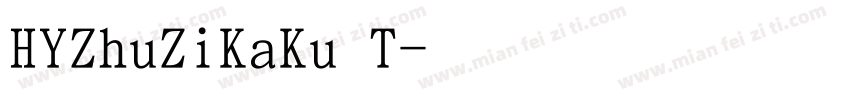 HYZhuZiKaKu T字体转换